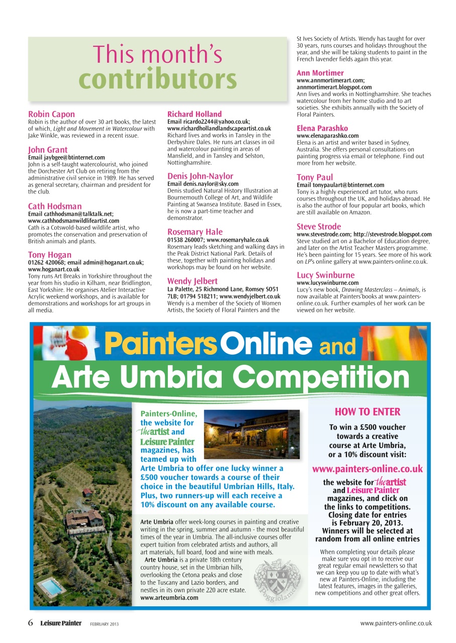 Leisure Painter & The Artist Preview Pages