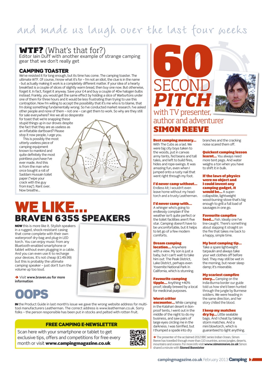 Camping Preview Pages