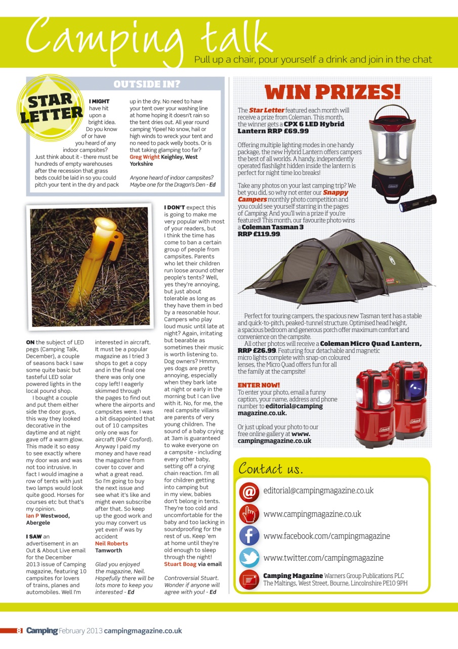 Camping Preview Pages