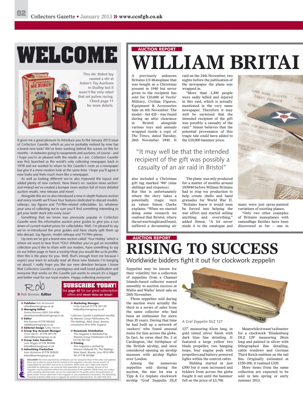 Collectors Gazette Preview Pages