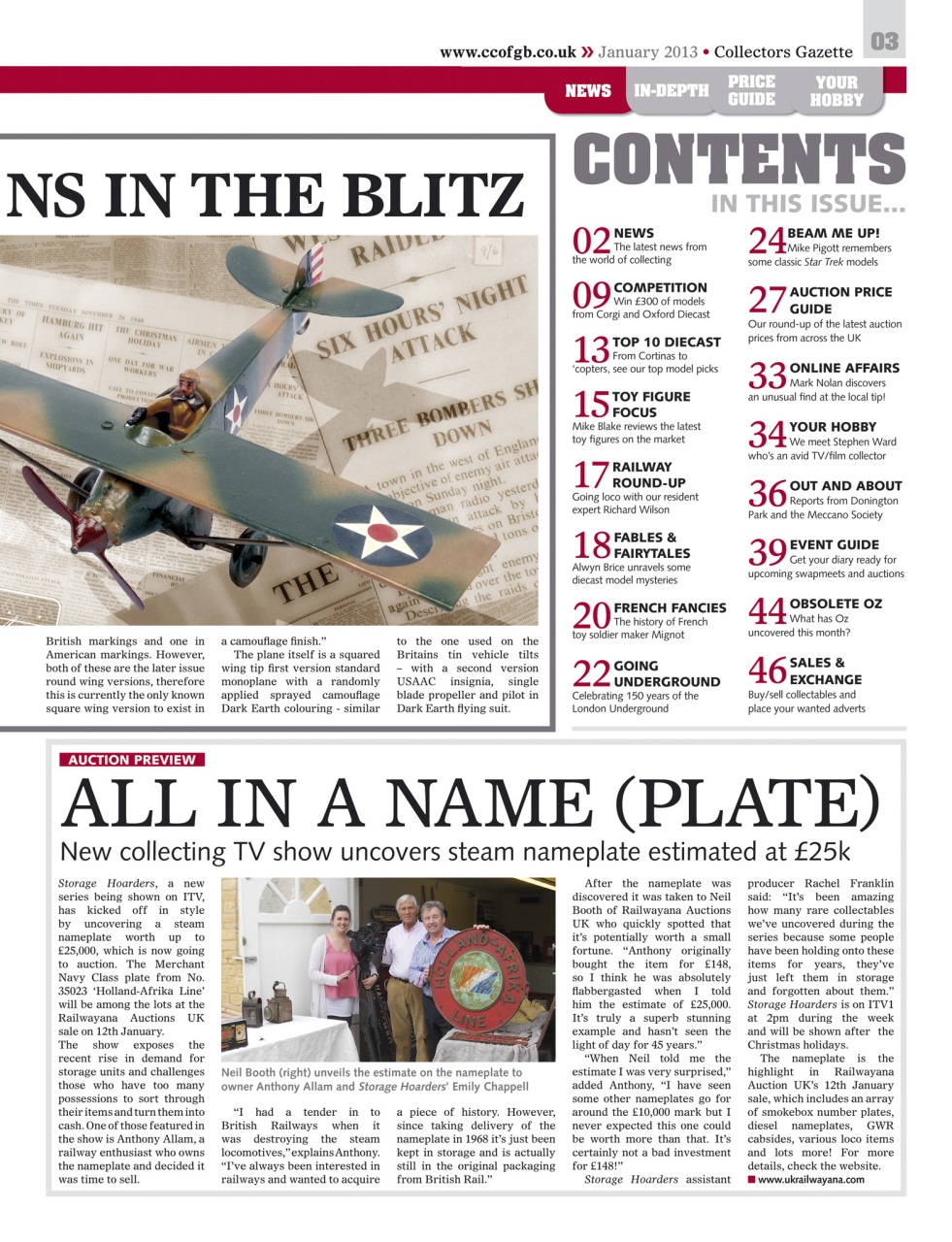 Collectors Gazette Preview Pages