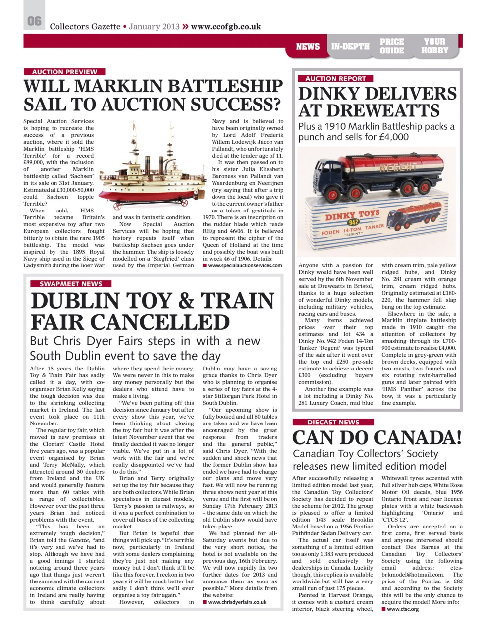 Collectors Gazette Preview Pages