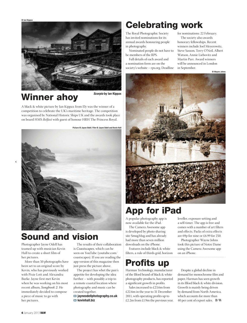 Black+White Photography Preview Pages