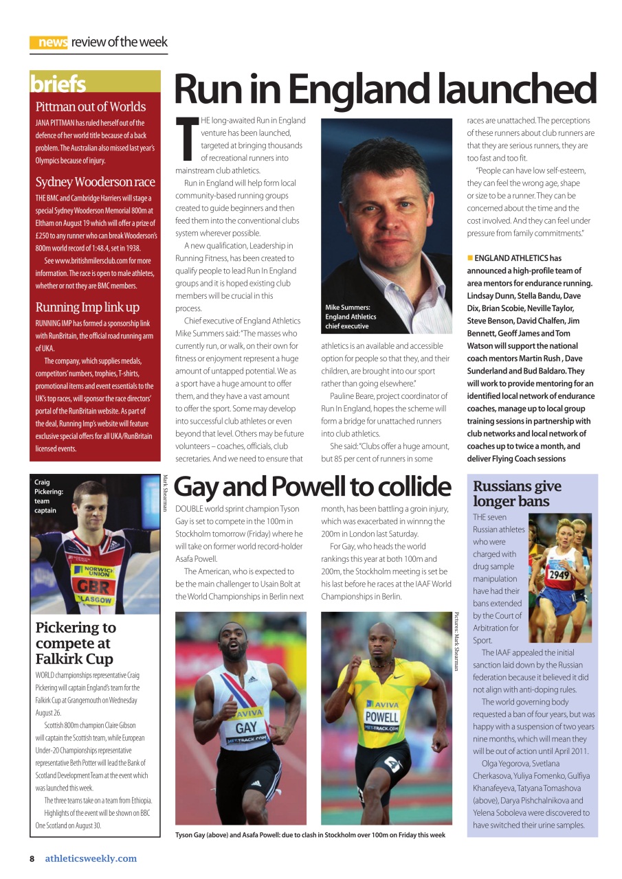 AW – Athletics Weekly Magazine Preview Pages