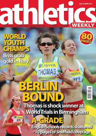 AW – Athletics Weekly Magazine issue AW July 16 2009