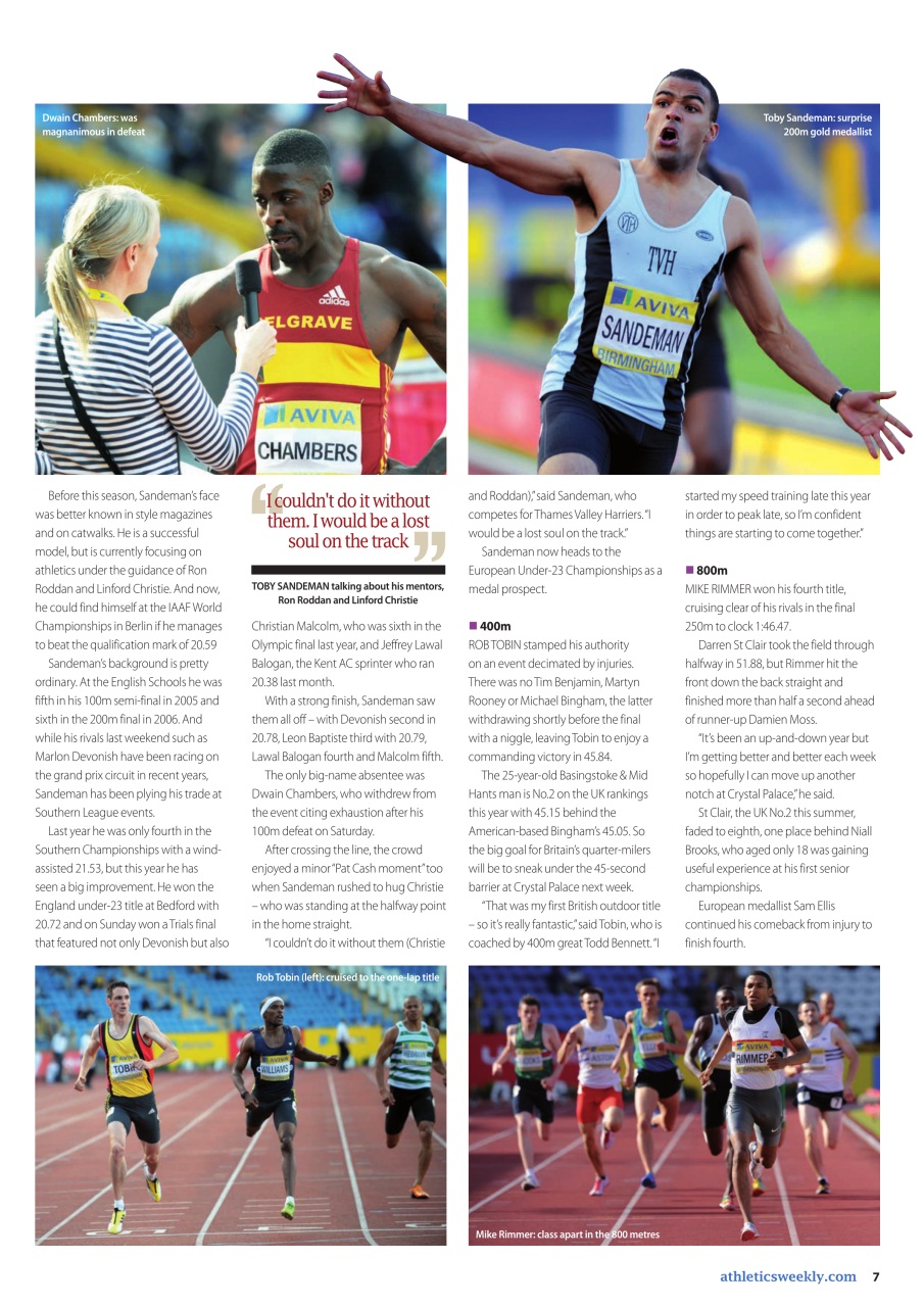 AW – Athletics Weekly Magazine Preview Pages