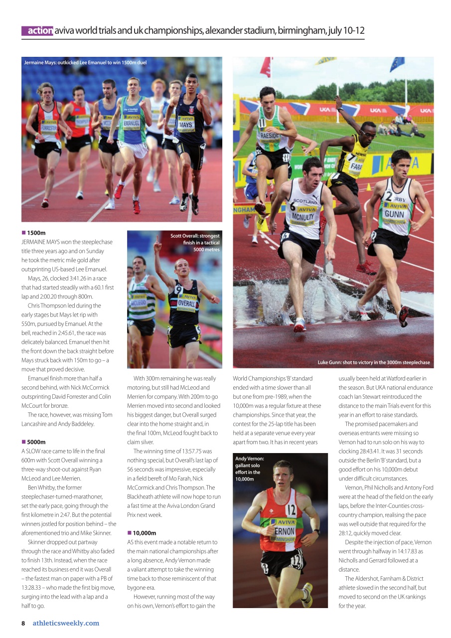 AW – Athletics Weekly Magazine Preview Pages