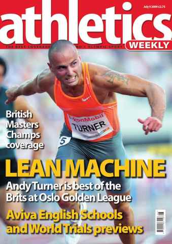 AW – Athletics Weekly Magazine issue AW July 9 2009