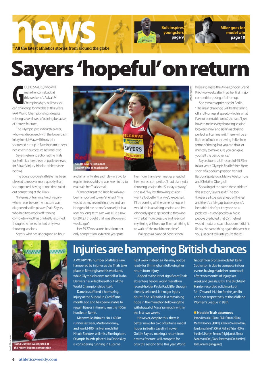 AW – Athletics Weekly Magazine Preview Pages