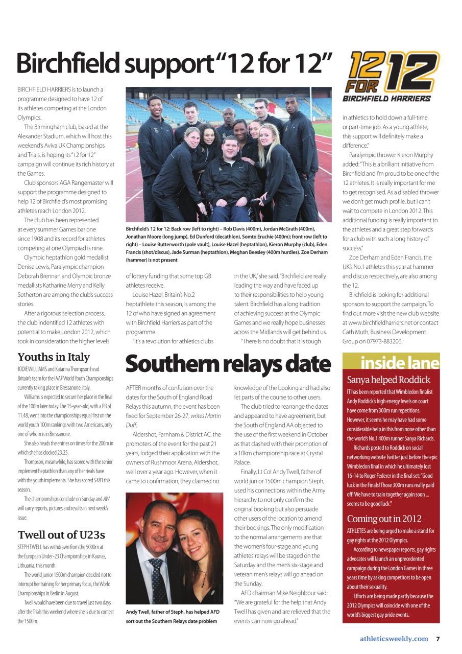 AW – Athletics Weekly Magazine Preview Pages