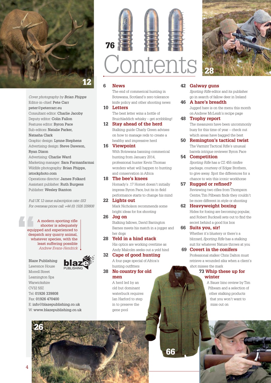 Sporting Rifle Preview Pages