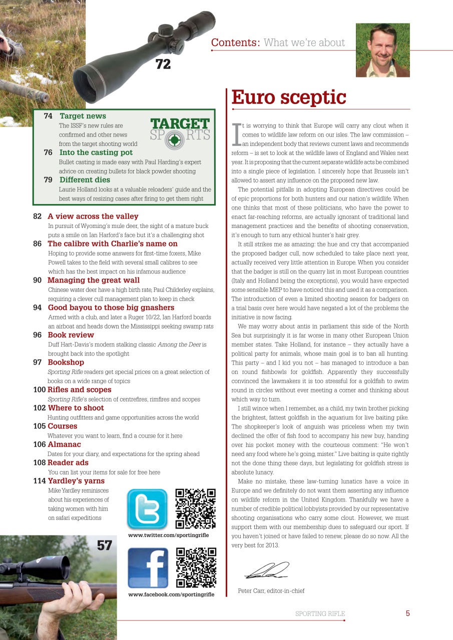 Sporting Rifle Preview Pages