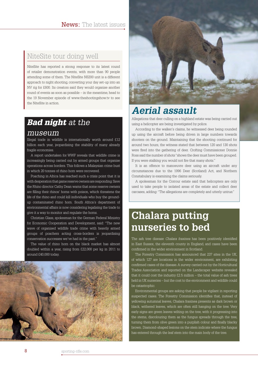 Sporting Rifle Preview Pages