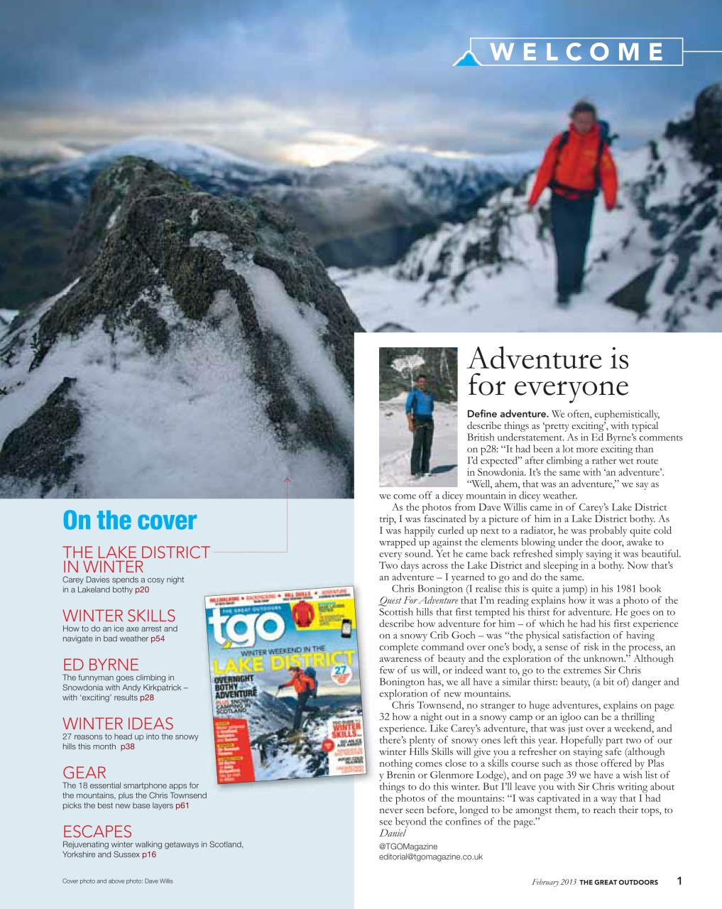 TGO - The Great Outdoors Magazine Preview Pages
