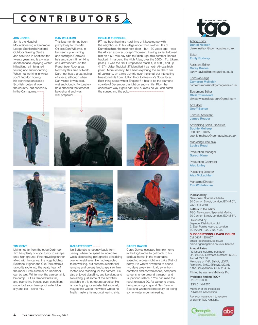 TGO - The Great Outdoors Magazine Preview Pages