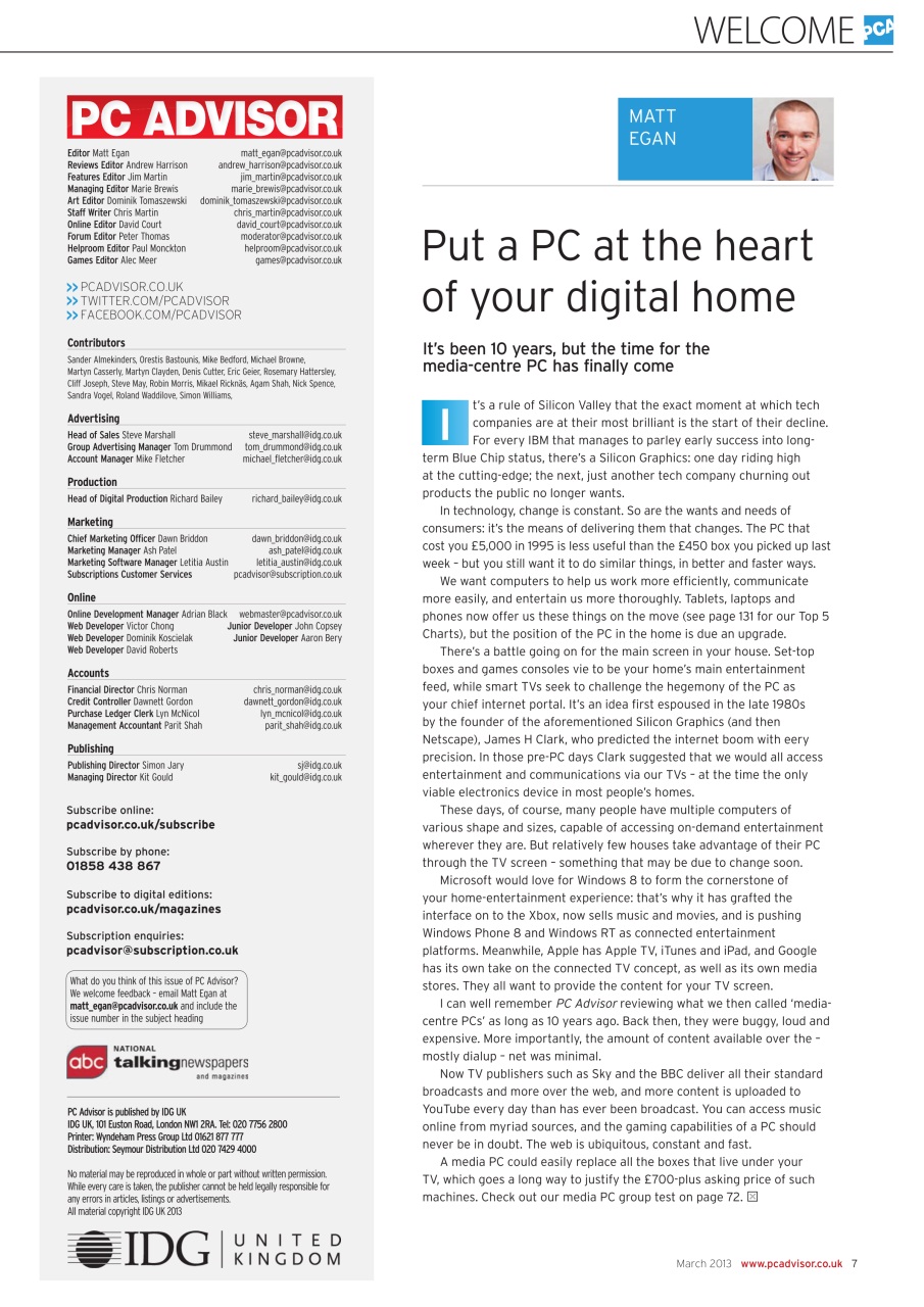 Tech Advisor Preview Pages