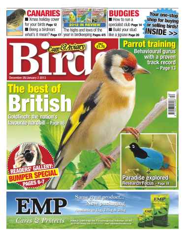 Cage & Aviary Birds issue Cage & Aviary Dec 26 Jan 2 2013