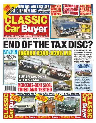 Classic Car Buyer issue CCB Dec 26 2012 - Jan 2 2013