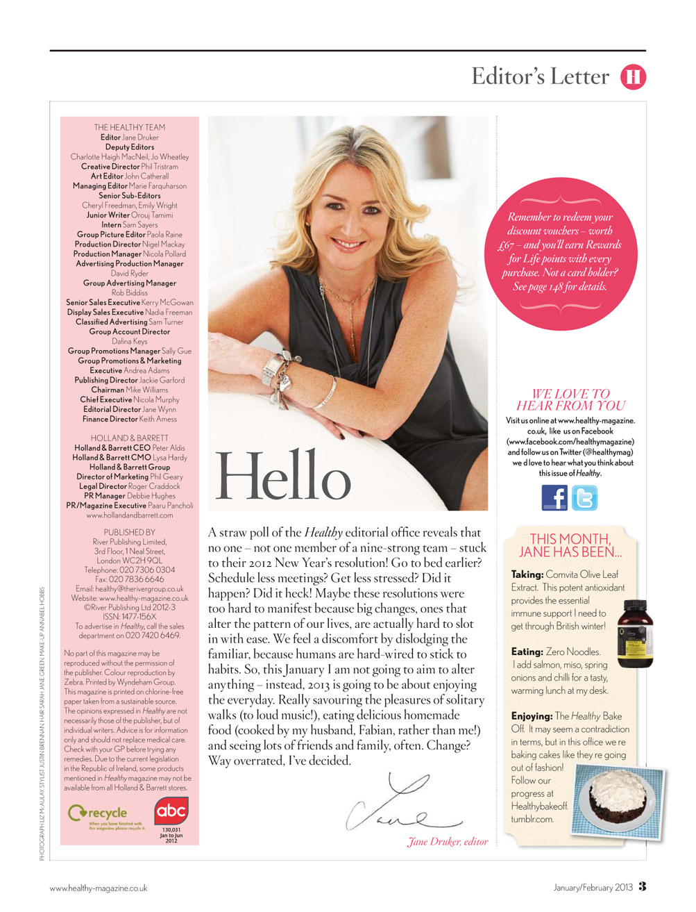 Healthy Magazine Preview Pages