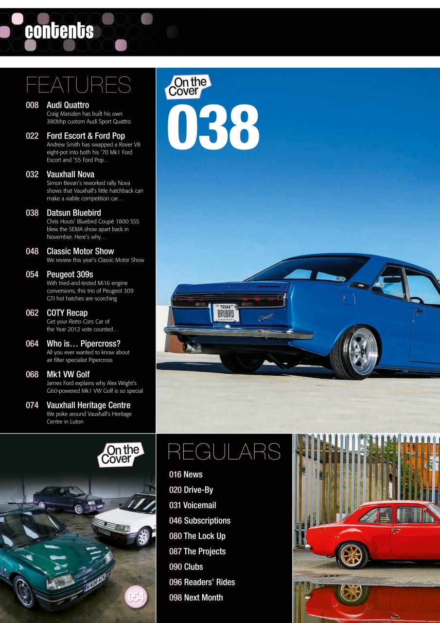 Retro Cars Preview Pages