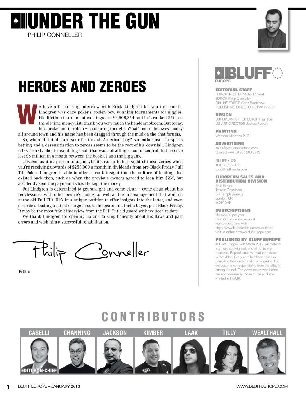 Bluff Europe Preview Pages