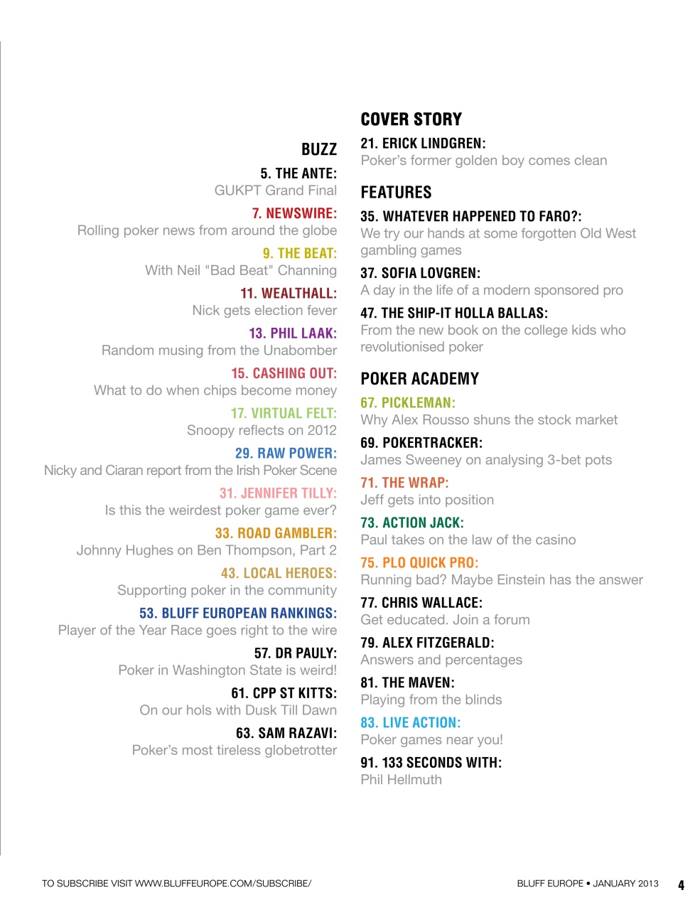 Bluff Europe Preview Pages