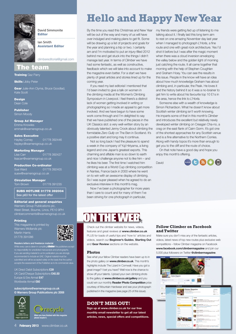 Climber Preview Pages