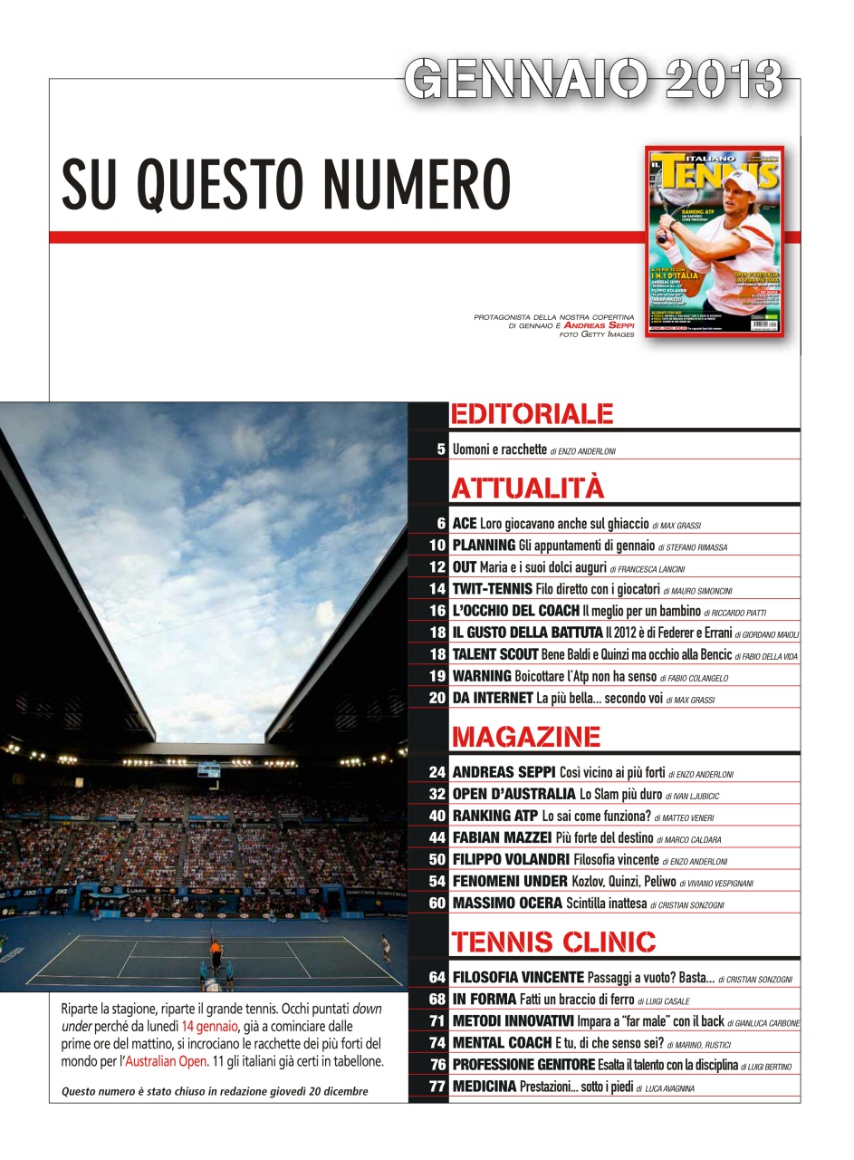 Il Tennis Italiano Preview Pages