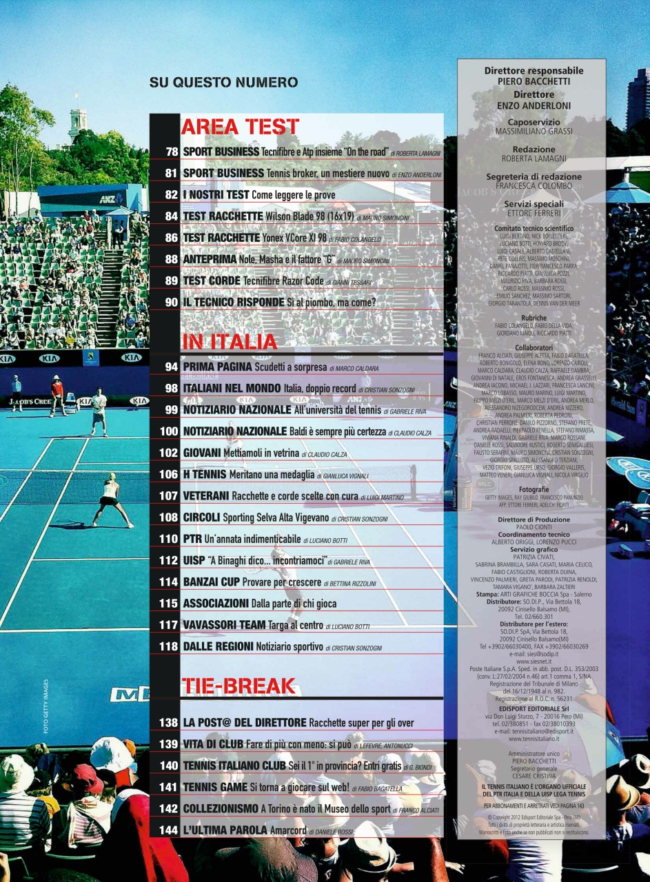 Il Tennis Italiano Preview Pages