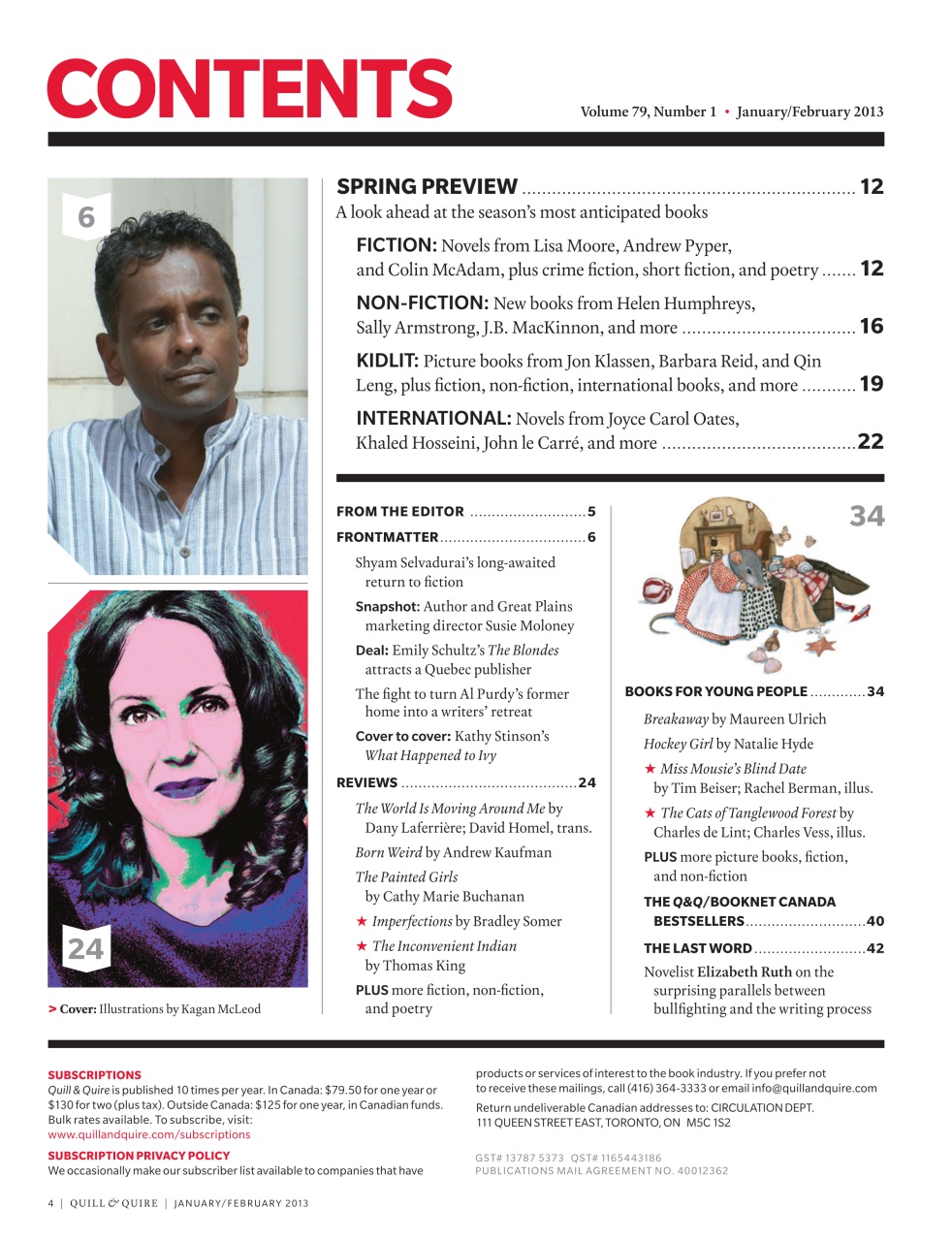 Quill & Quire Preview Pages