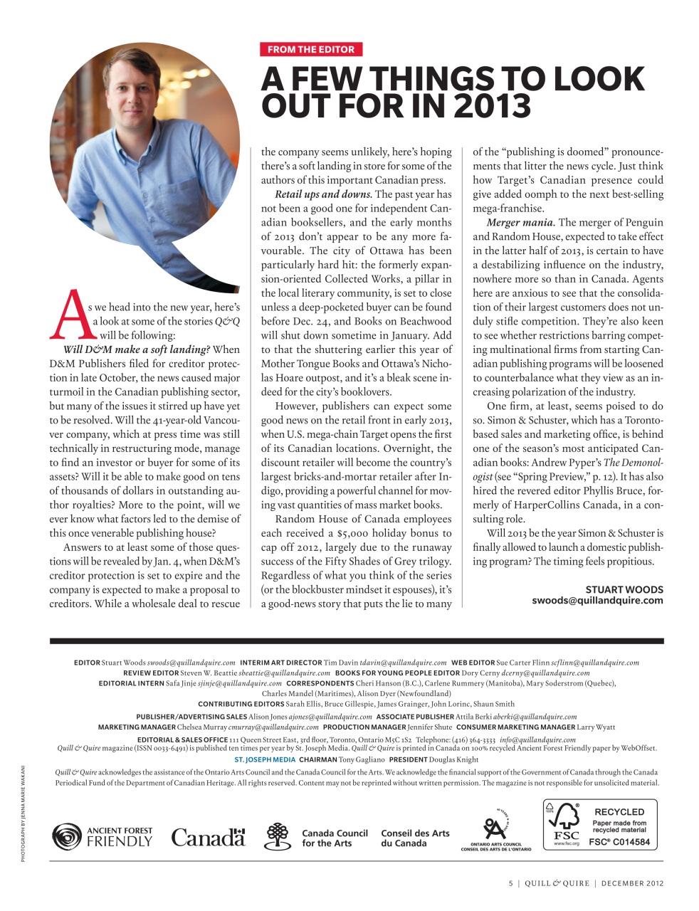 Quill & Quire Preview Pages