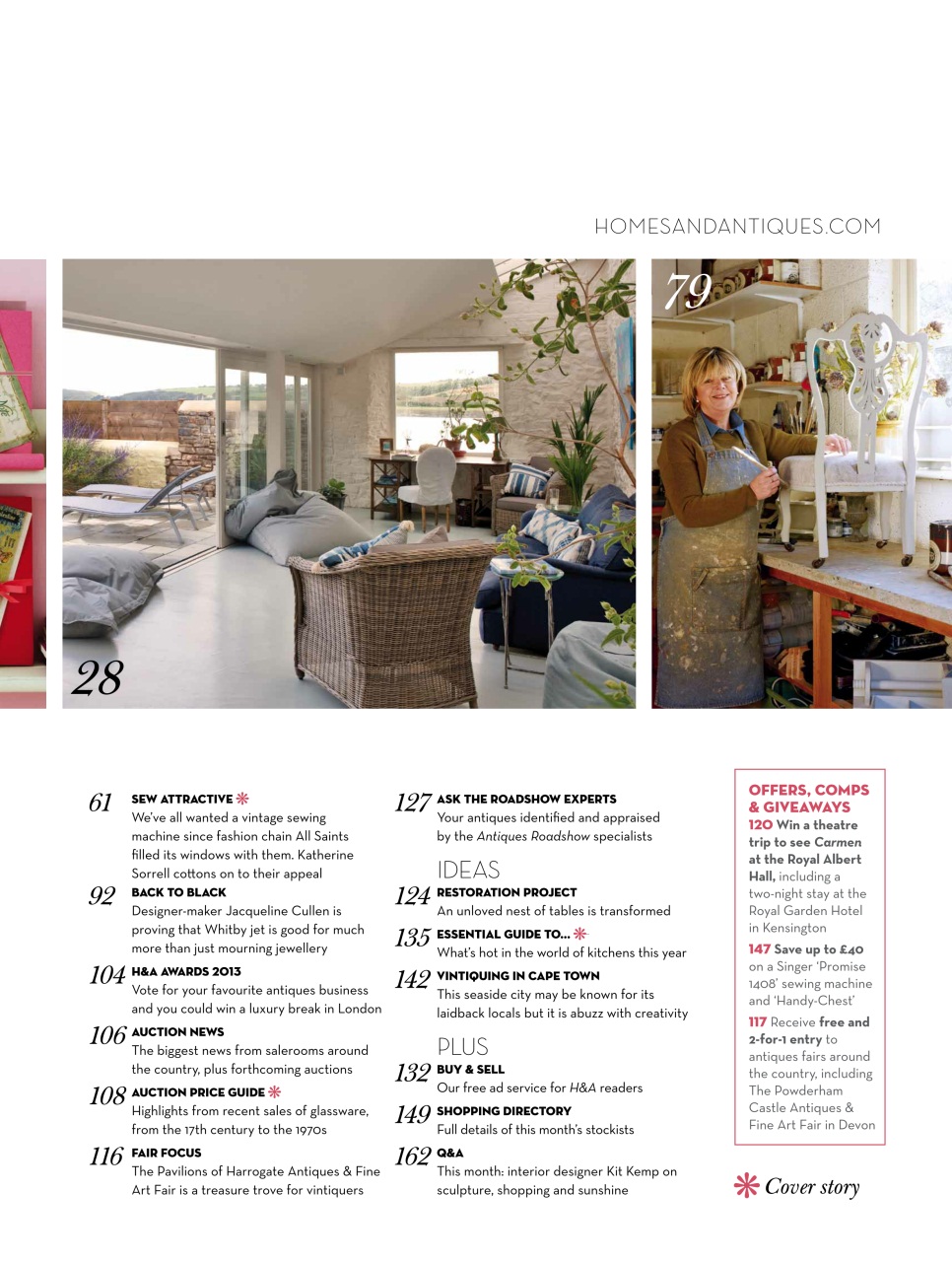 Homes & Antiques Magazine Preview Pages