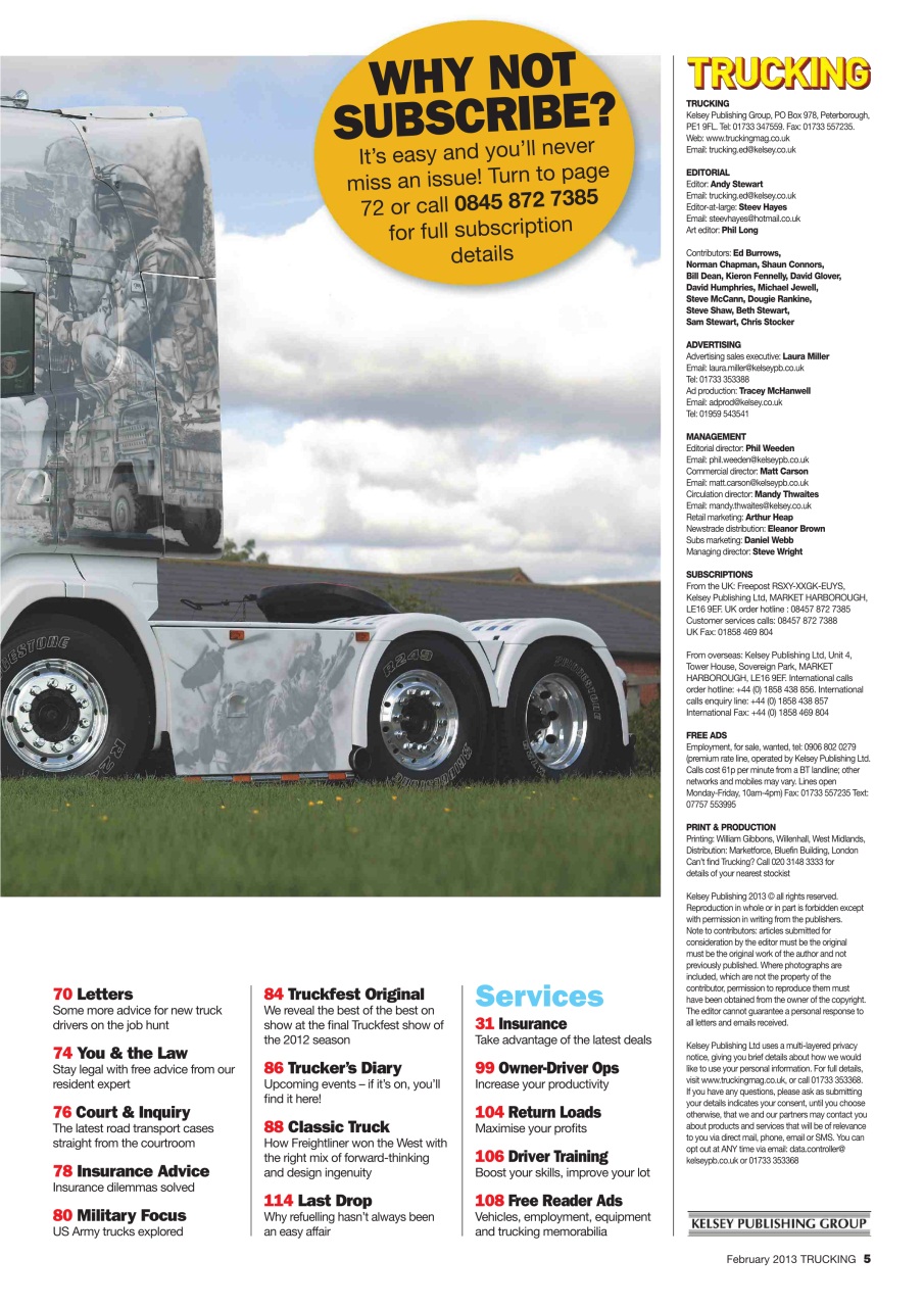 Trucking Magazine Preview Pages