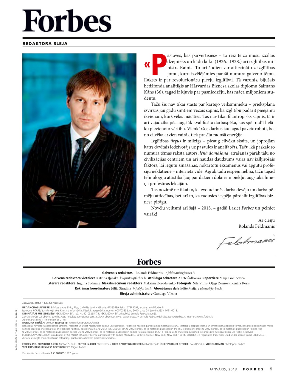 Forbes Latvia Preview Pages
