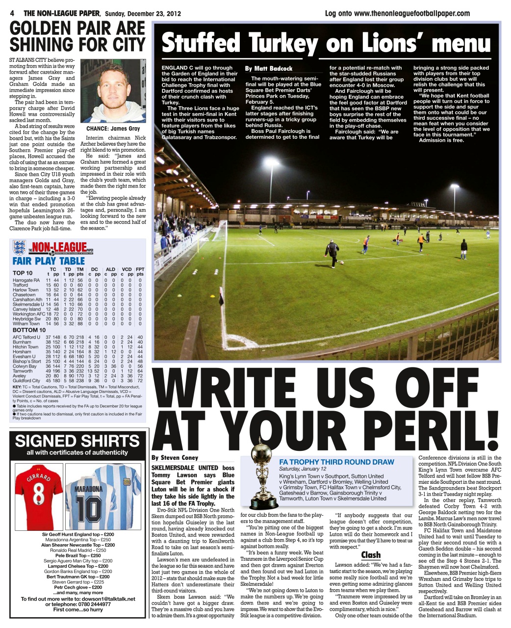 The Non-League Football Paper Preview Pages