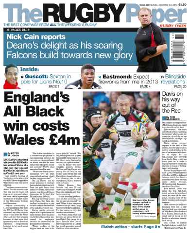 The Rugby Paper issue 23rd December 2012