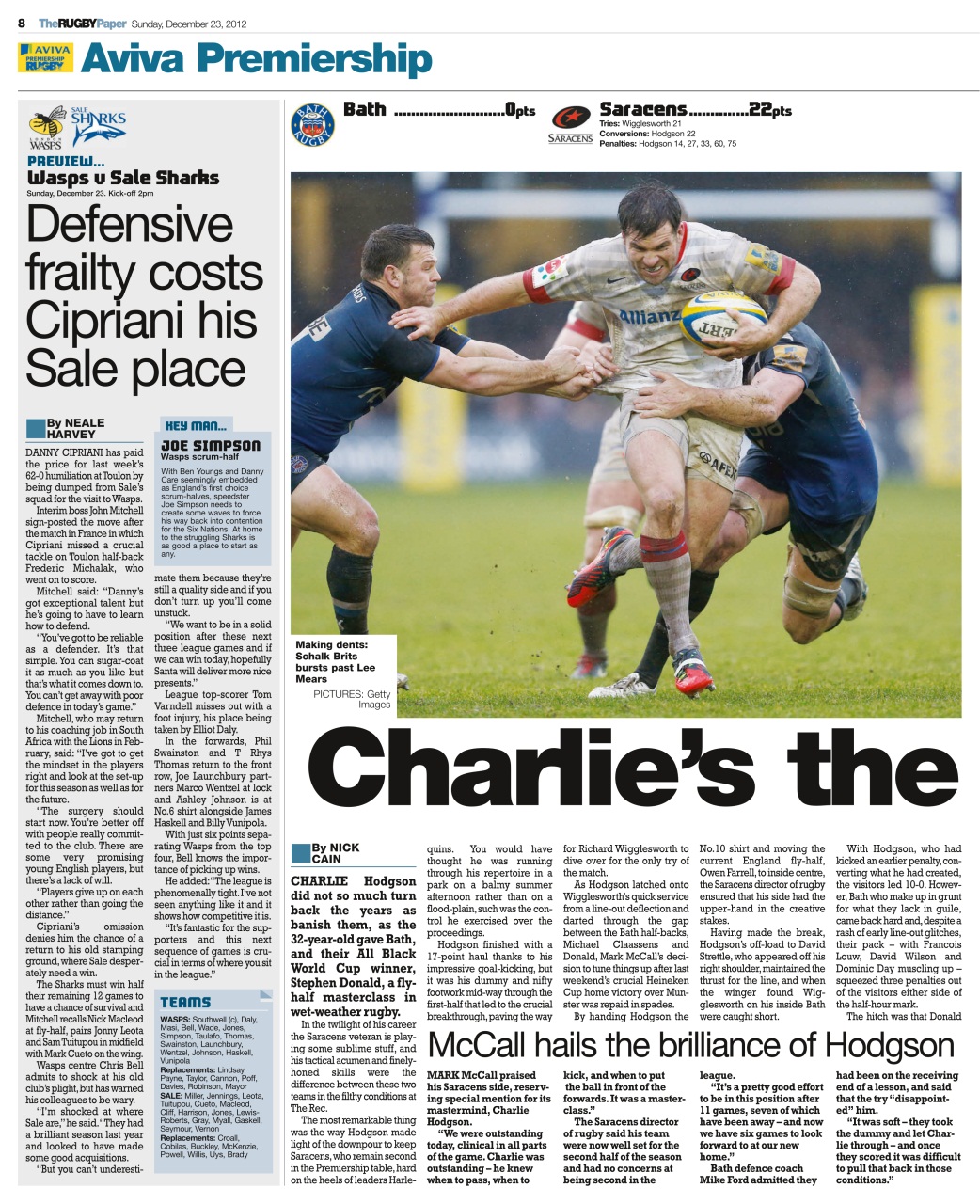 The Rugby Paper Preview Pages