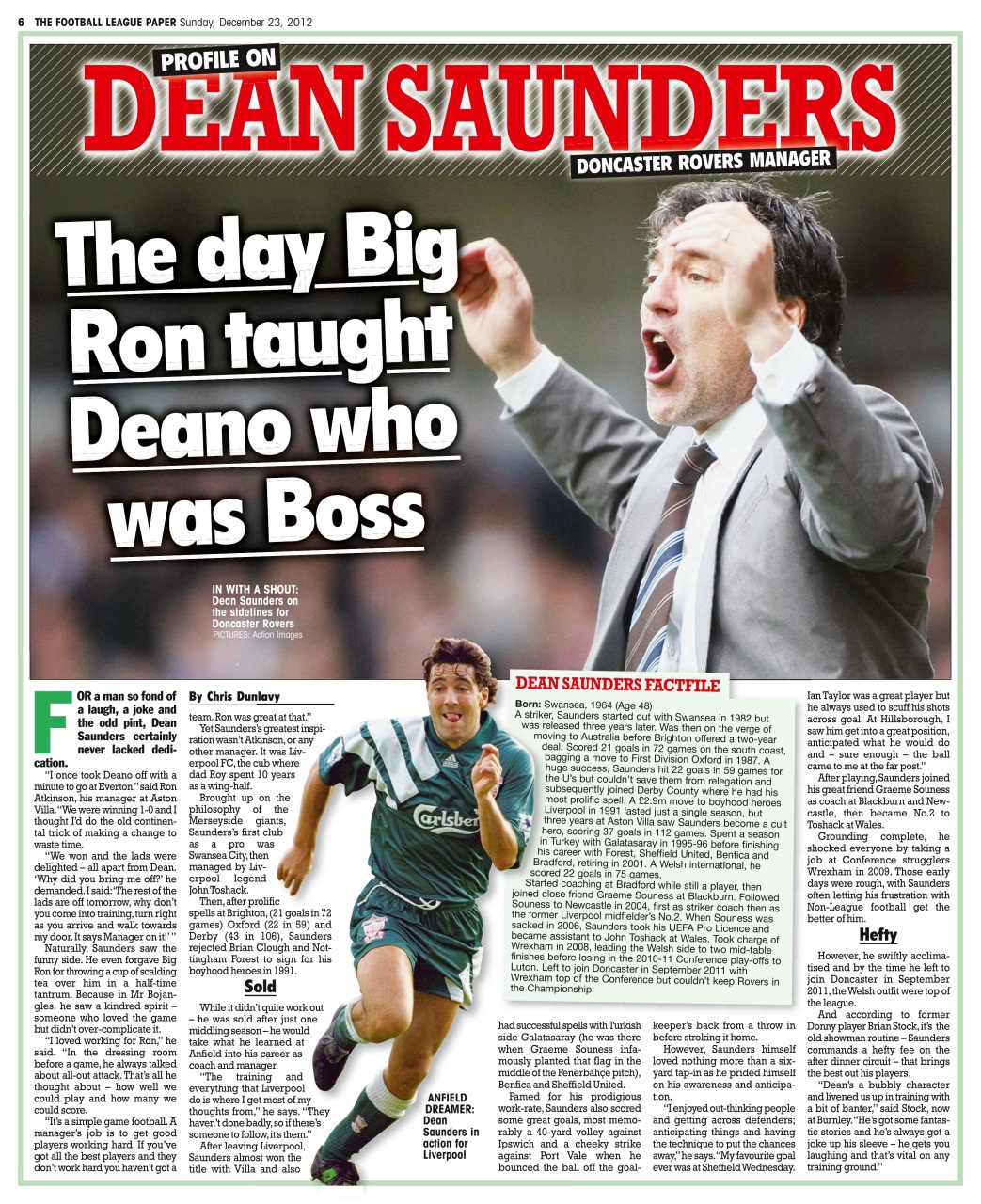 The Football League Paper Preview Pages