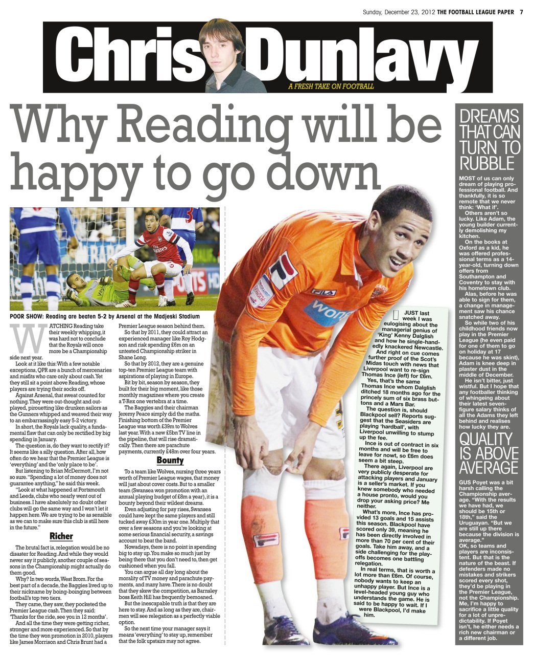 The Football League Paper Preview Pages