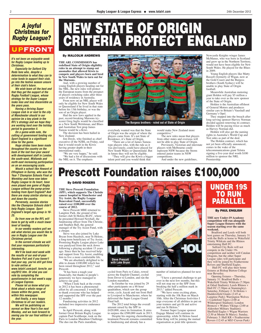 League Express Preview Pages