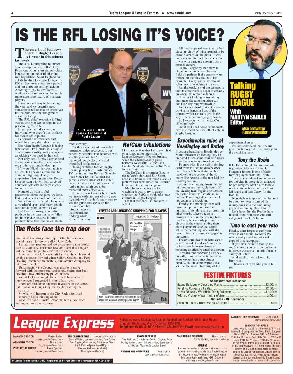 League Express Preview Pages