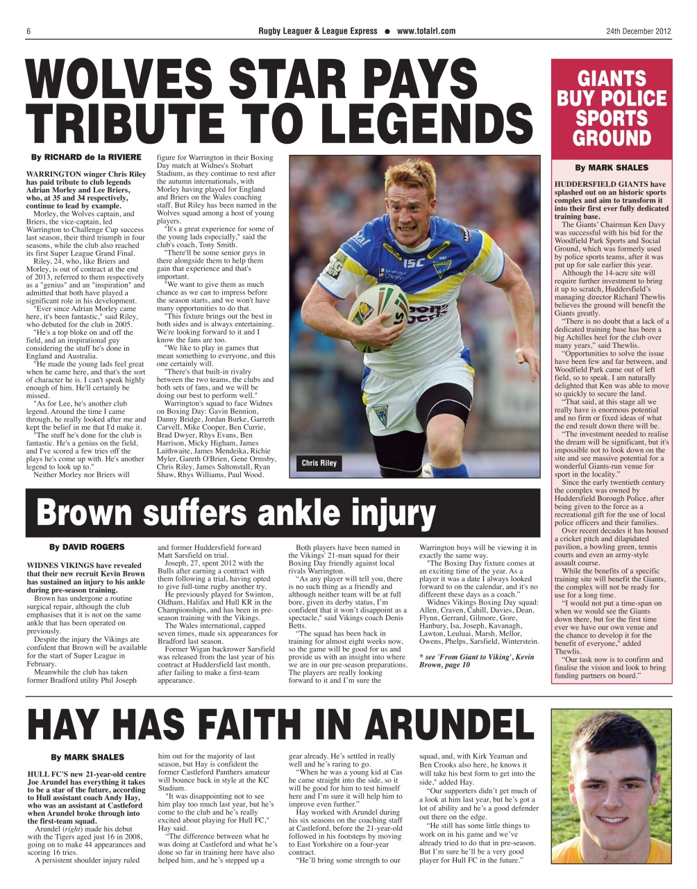 League Express Preview Pages