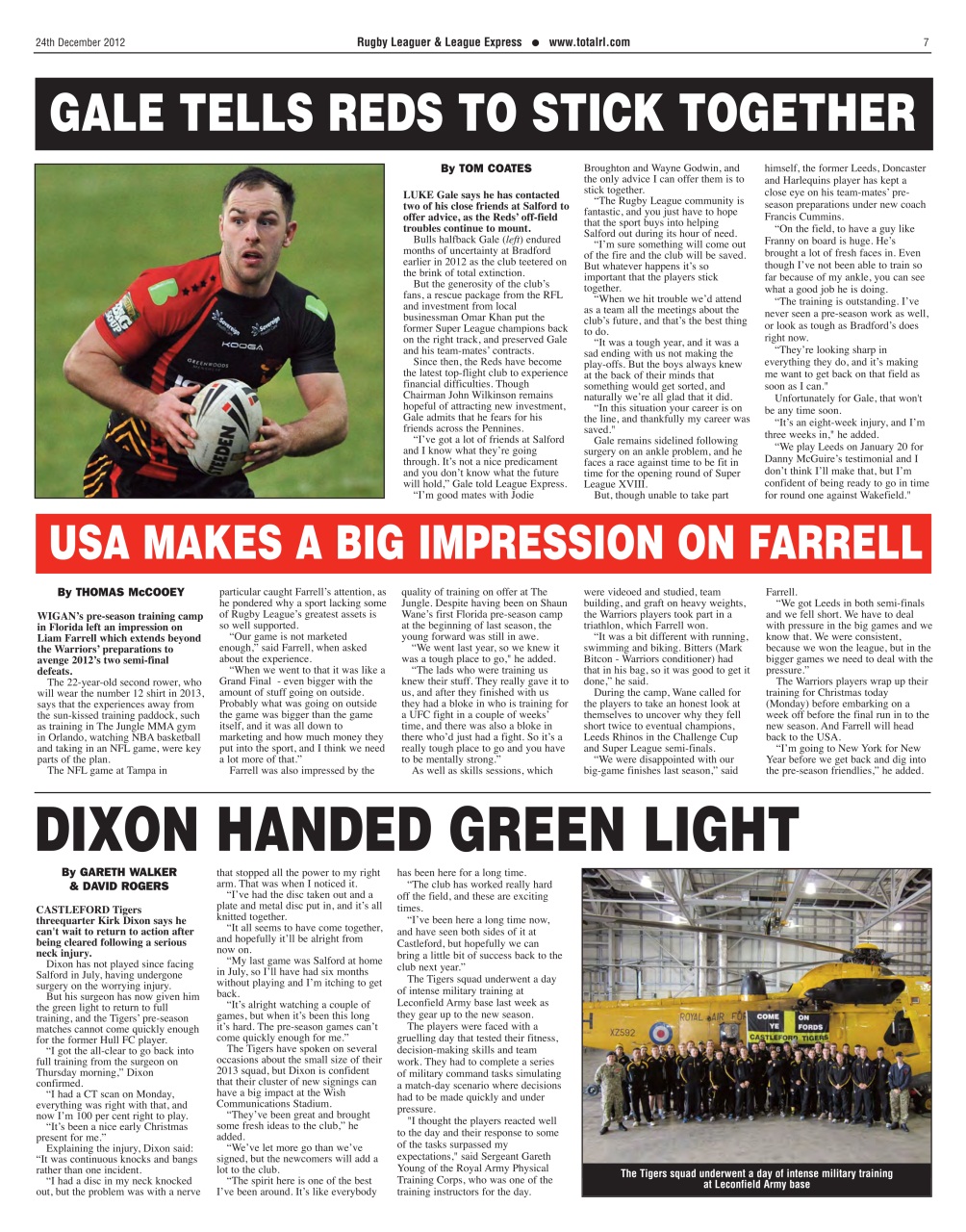 League Express Preview Pages
