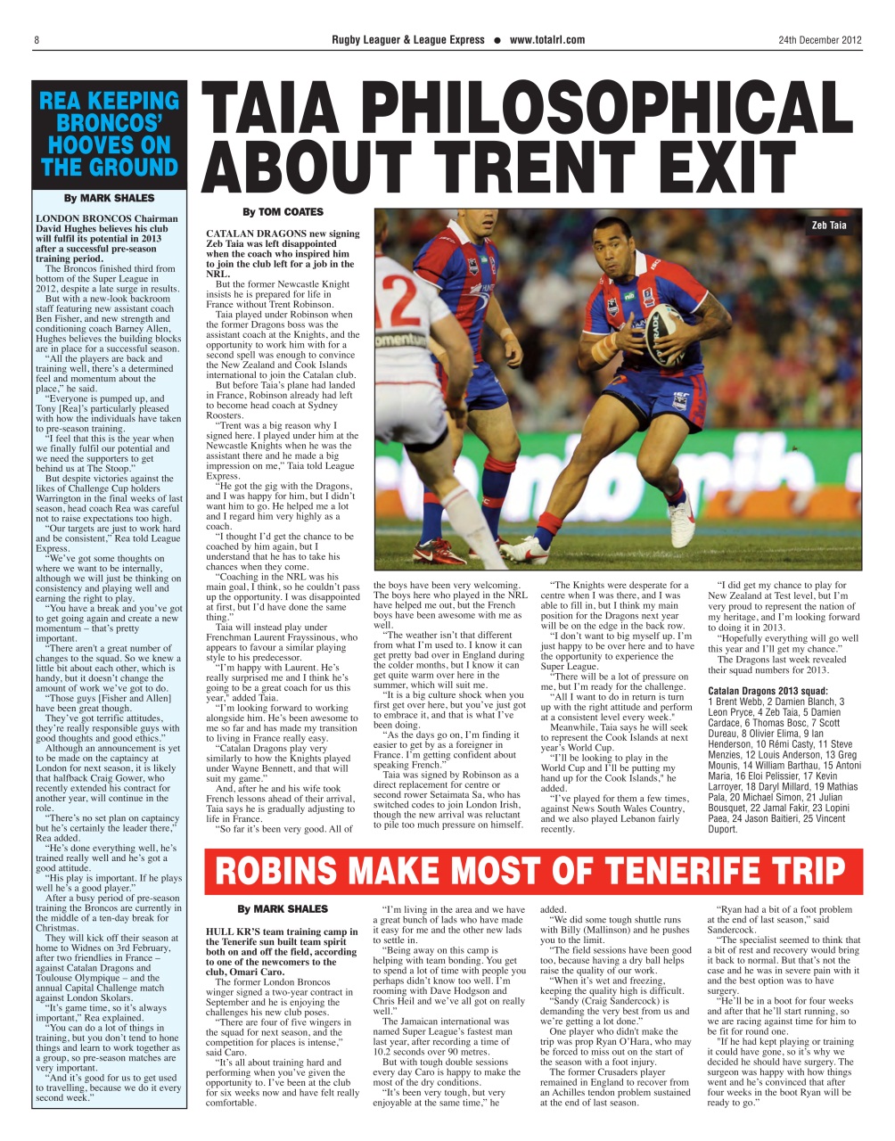 League Express Preview Pages