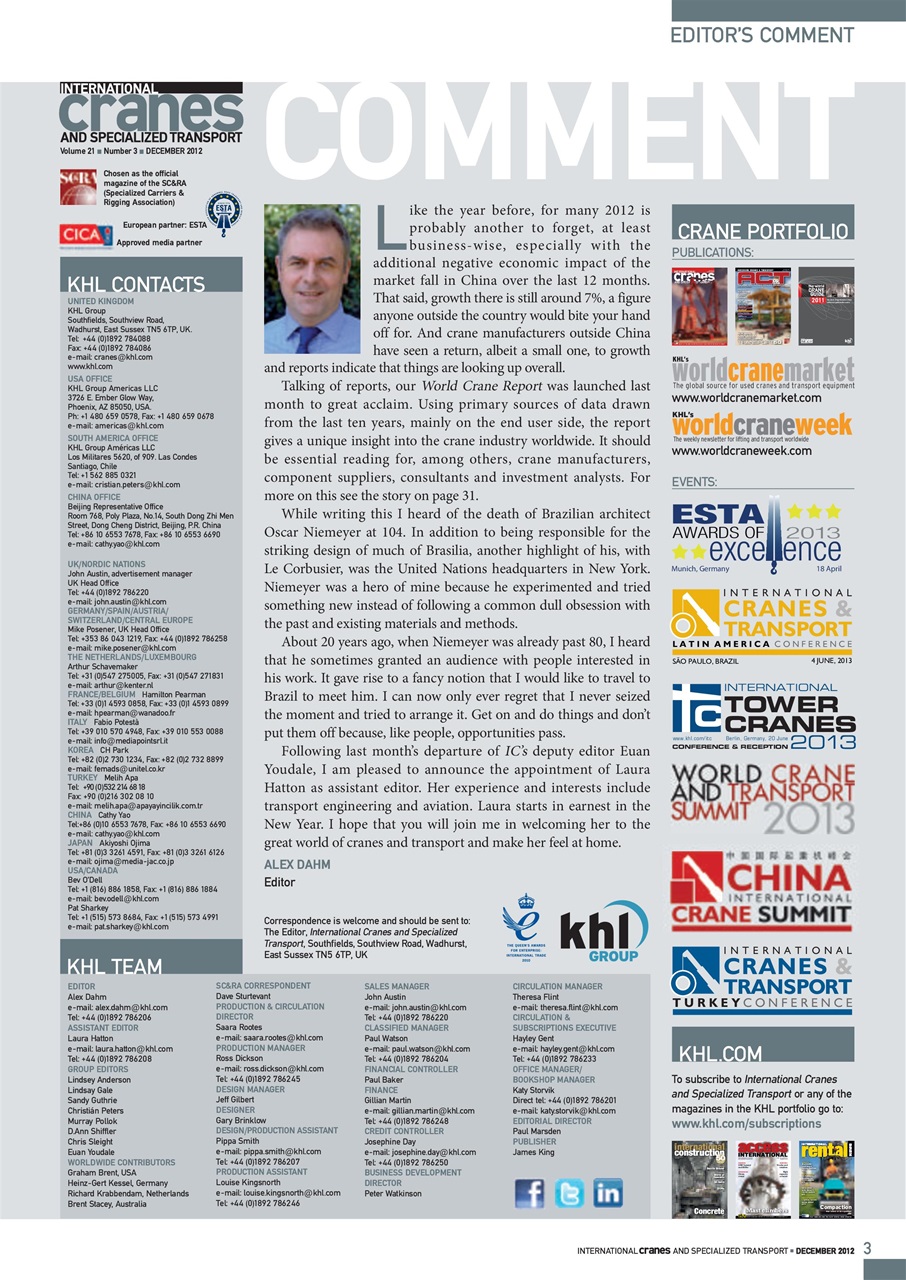 Int. Cranes and Specialized Transp Preview Pages