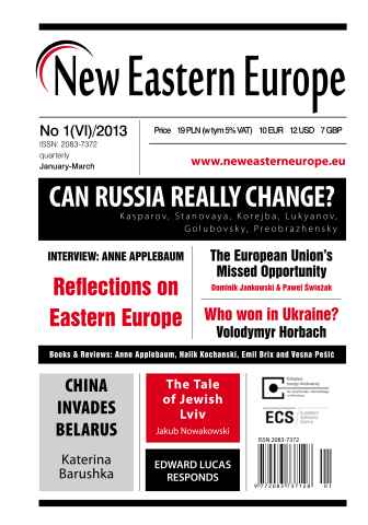 New Eastern Europe issue Issue 1 (VI) - 2013