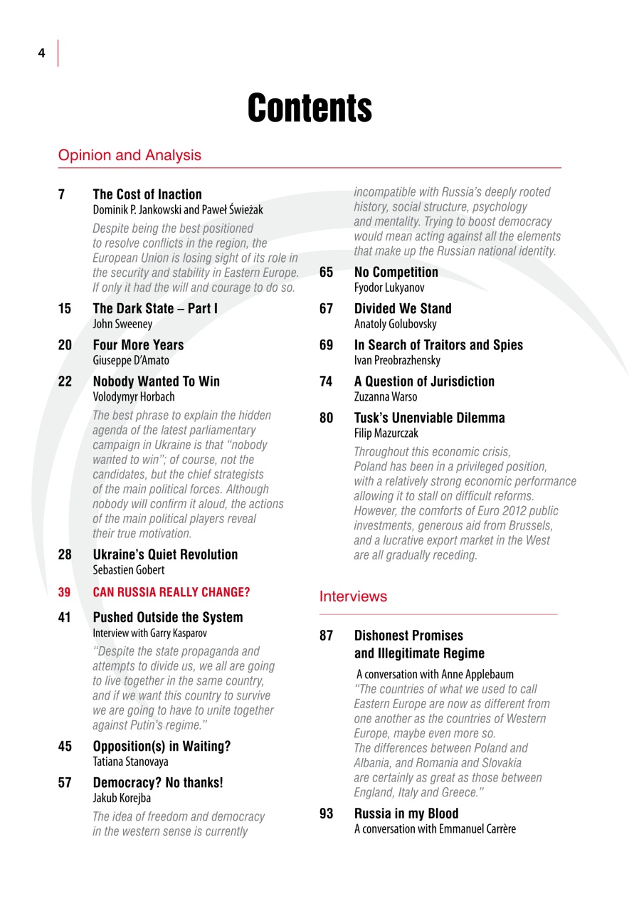 New Eastern Europe Preview Pages