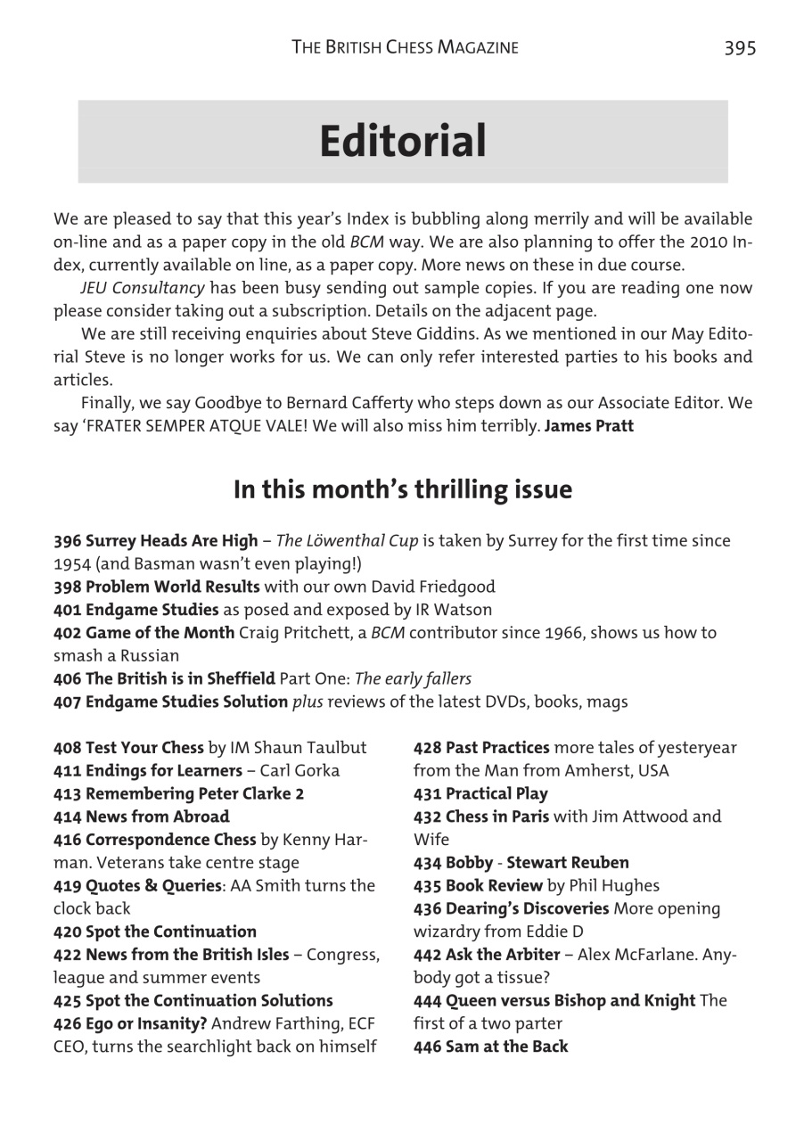 British Chess Magazine Preview Pages