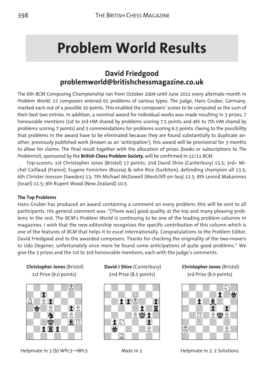 British Chess Magazine Preview Pages