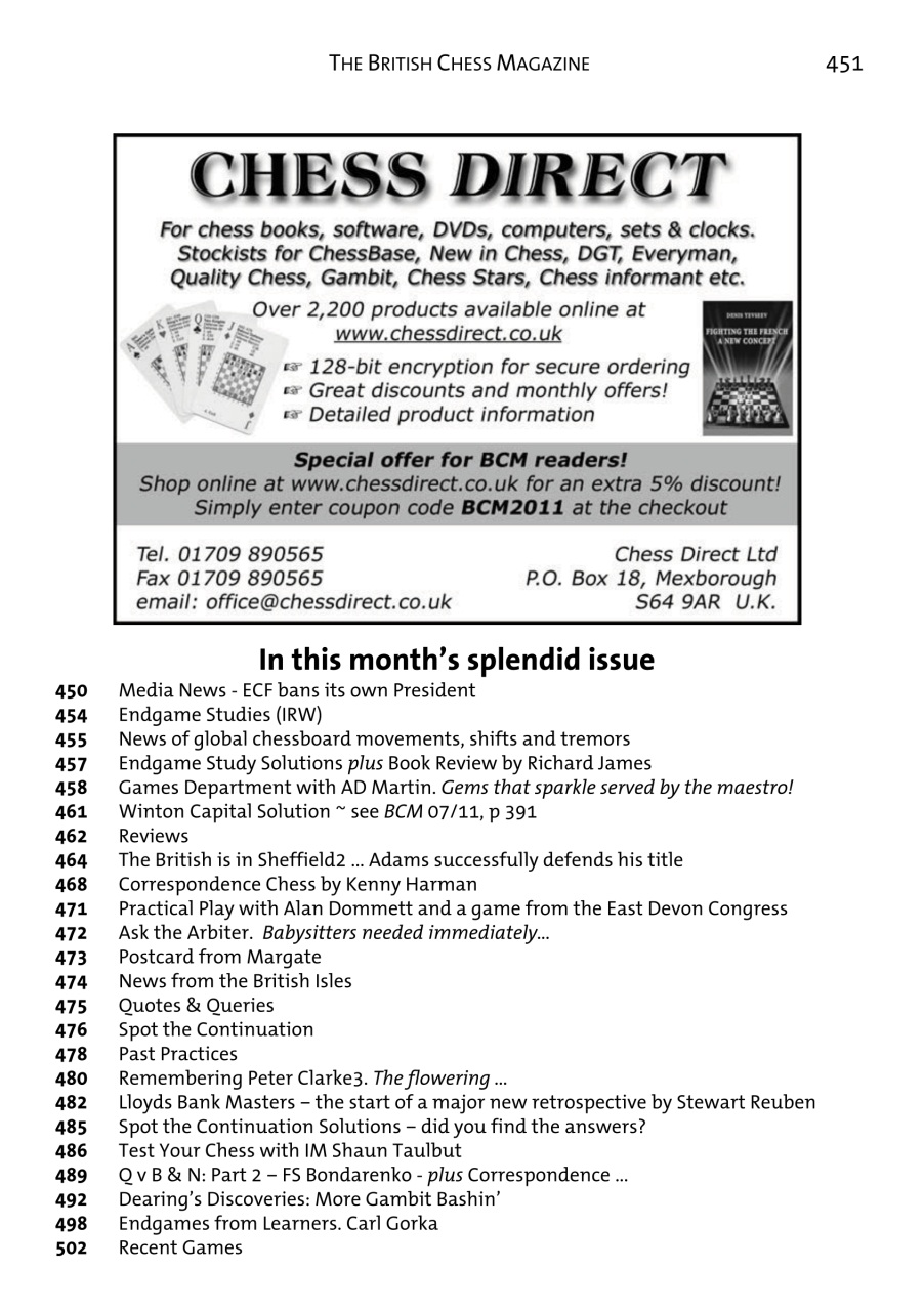 British Chess Magazine Preview Pages